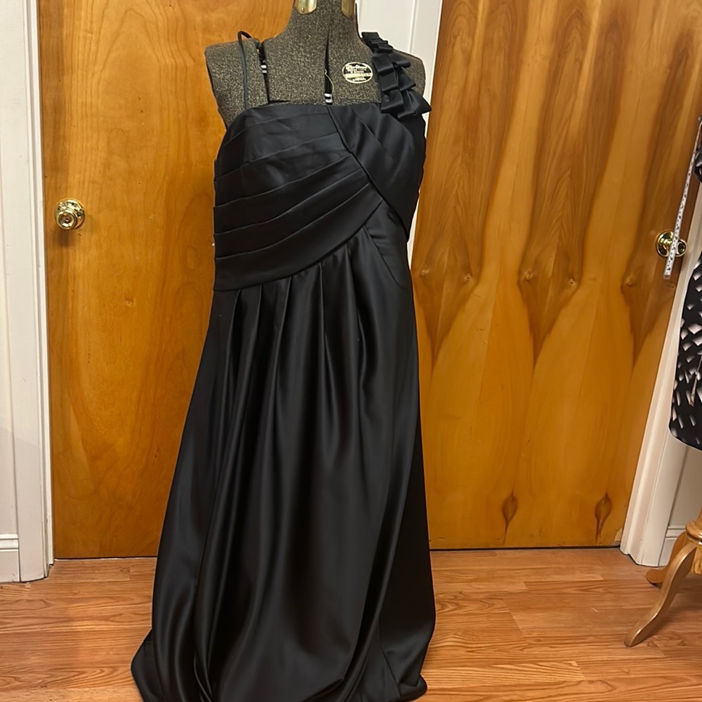Andrew Adela size 28 black long dress new with tags.
